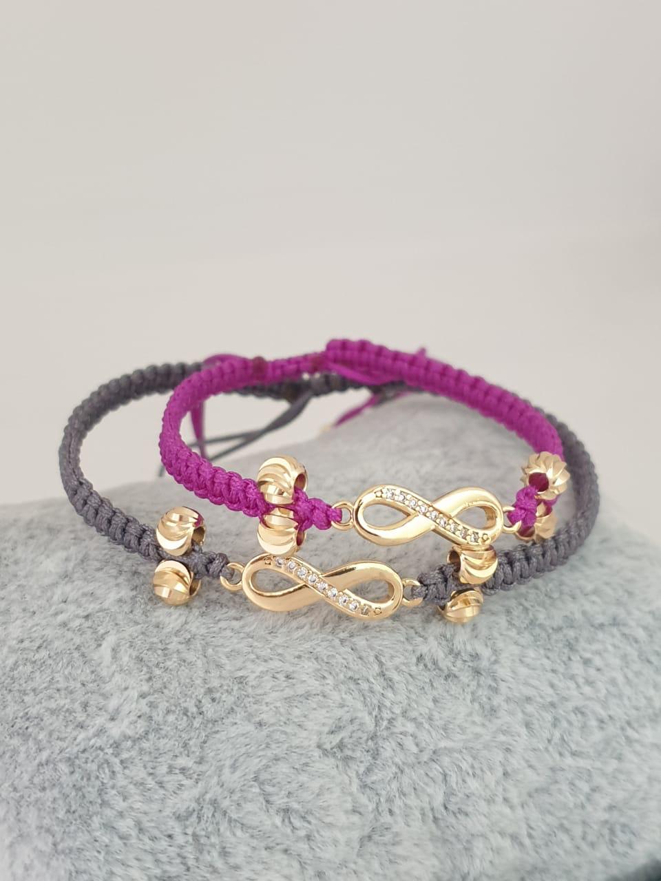 Pulsera Tejida Infinito Minimalista